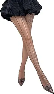[Oxtxuzdm] Women Lace Patterned Tights Fishnet Stockings Pantyhose Patterned Net Stockings Pantyhose for Raves Party Club Costumes