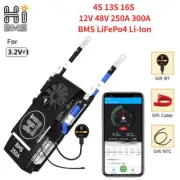 BMS 4S 13S 16S 12V 48V 250A 300A LiFePo4 Common Port w/Balance+Bluetooth Module
