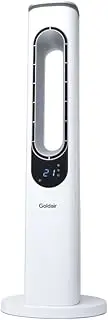 Goldair 94cm Bladeless Tower Fan with 3 Speed Settings, 3 Wind Modes