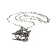 SLAYER Necklace Heavy Metal Pewter Rock Jewelry Thrash Metal "Show No Mercy"