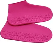 YOSADIER 1 Pair Thicken Silicone Shoes Cover Slip Rain Shoes Protector for Men Women Compact and Washable Footwear Shield Pink S for Outdoor Activities