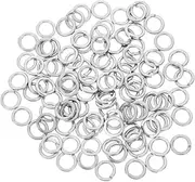 Angoily 100pcs Lock Washer Belt Hole Clamp Round Carabiner Clip Bolt Tape Plumbing Hooks Car Key Chain Hose Washers Washers Assorted Kit 304 Stainless Steel