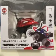 Sharper Image Thunder Tumbler Remote Control Car Spinning Car RC 360 RED