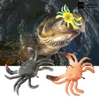 在飛比找蝦皮購物優惠-[摩卡運動]40g超仿真單鉤螃蟹假餌 深海釣路亞仿生餌 10