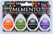 Tsukineko Memento Dew Drop Dye Ink Pads 4 Pieces