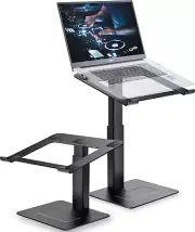 Adjustable Laptop Stand for Desk, DJ Laptop Riser, Standing Desk Converter, Supp