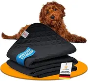 SympaTierisch Waterproof Dog Blanket - Robust Dog Mat as Protection for Sofa and Bed - Non-Slip Dog Blanket Also Suitable for Large Dogs - Machine Washable - 130 x 100 cm - Black
