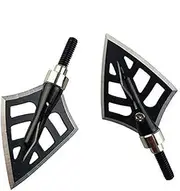 [SHARROW] 6pcs Archery Arrowheads Screw-in 4 Blades Hunting Broadhead Outdoor Practice Arrow Tips with Box for Compound and Recurve Bow (Arrowhead)