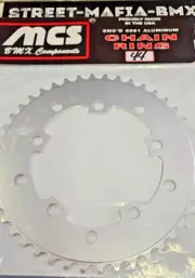 MCS CHAINRING BMX BIKE SPROCKET 44t SILVER USA GT Haro SE Racing Redline JMC new