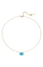 Kurt Geiger London Turquoise Eagle Head Pendant Necklace at Nordstrom