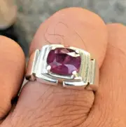 Beautiful Oval Shape Real Red Ruby Ring Elegant Red Ruby Happy Christmas Gift
