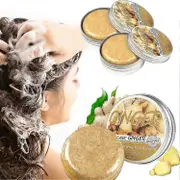 2pcs Ginger Hair Regrowth Shampoo Bar, Natural Organic Ginger Shampoo Bar Promotes Hair Growth Anti Hair Loss