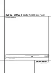 Harman Kardon DVD-22 DVD Player Owners Manual