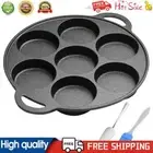 7-Cup Cast Iron Egg Frying Pan Non Stick Pancake Pan Omelet Pan Egg Cooker