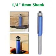 Flush Trim Router Bit 1/4in Shank Heat Resistant Woodworking Milling Tool New