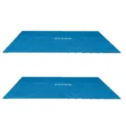 Intex 9 x 18 Foot Rectangular Solar Frame Set Swimming Pool Cover (2 Pack)