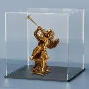 HEMYLU Acrylic Display Case, Clear Acrylic Box with Matt Base and Lid for Dis...