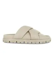 [Senso] Lan Leather Slides in Cream