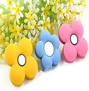 Flower design Drawer Knobs Cabinet Pull Cupboard handles Fashion Dresser Drawer Pulls Handle kids room decor - (Color: Blue)