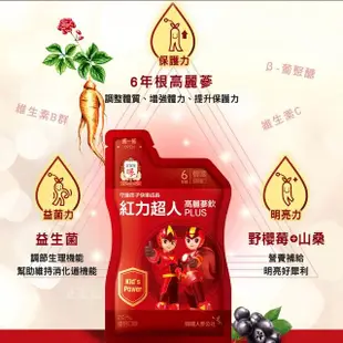 即期品【正官庄】紅力超人高麗蔘飲PLUS 20mlx30包/盒(效期2024/08)