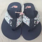 Vineyard Vines Flip Flops Kids Size 11 Youth Blue Stars Sandals