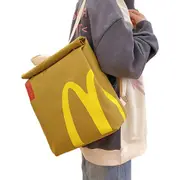 Sirens Goddess/McDonald's Printing School Bag Portable Large Capacity Pack for Women Men Unisex MCD