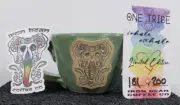 IRON BEAN COFFEE GREEN MUG CUP 2022 NAMASTE LATTE NORIPHANT USA # 181 / 200
