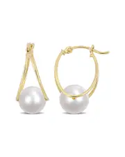 Rina Limor 14K 8-8.5mm Pearl Earrings