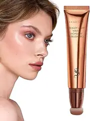 Blush Stick for Cheeks | Portable Blush Beauty Wand Shades Pencil | Facial Cheek Blusher Non-Irritating Highlighter Makeup Pen for Home Travel
