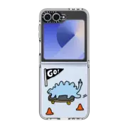 Galaxy Z Flip6 Clear Case Go Stego!