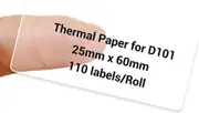 [Namly Design] NIIMBOT Labels Stickers For Labels Stickers for D101 25 x 60mm / 110 pcs / Clear