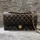 [二手] Chanel A01112 黑色 羊皮 金釦 CF25 Coco25 掀蓋包 肩背包 斜背包 ClassicFlap