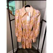 NEW Zimmermann Kaleidoscope Shift Mini Dress size US 4