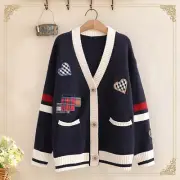 Patchwork Cardigan Knit Cardigan