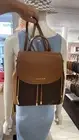 Michael Kors Phoebe Medium Backpack Drawstring School Bag Brown MK Signature