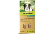 Drontal All Wormer Chewable Tablets for Medium Dogs - 10 kgs - 2 pack (Bayer)