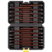 20Pc 3/8inch Drive Long Hex Bit Socket Set SAE Metric Allen Socket Storage Box