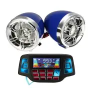 Waterproof bluetooth Motorcycle Handlebar Audio Radio MP3 Speaker System USB FM