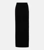 [Norma Kamali] Norma Kamali Side-slit jersey maxi skirt AU 14 black