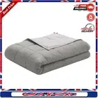 Cooling Weighted Blanket 12 lbs, 48x72 in, Dual-Sided All-Season Blanket, Grey