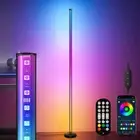 120CM RGB Floor Lamp Corner Light Stand LED Bluetooth Remote Control Streaming