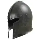Medieval Barbuta Helmet Great Knight Templar Helmet Replica SCA LARP 18GA