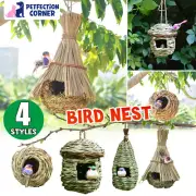 Natural Hand-Woven Nesting Box for Canary Finch Budgie & Parrot - AU Shock