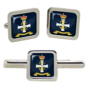 Chaplaincy Royal Navy, royal navy Square Cufflinks and Tie Clip Set