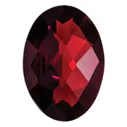 Gemstone Garnet Aa Quality 11X9mm Oval Checkerboard