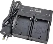Charger for Sony Battery Code NP-F990 NP-F970 NP-F960 NP-F950 NP-F330 NP-F550 NP-F570 NP-F750 NP-F770 NP-FM500H NP-FM50 CCD-TRV DCR-TRV Series Camera (Dual Mains Charger)