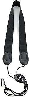 Rico Saxophone Strap, Soprano/Alto, Black Nylon