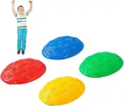 Balance Stepping Stones,Stackable Stepping Stones for Kids - Children's River Stepping Stones, Exercise Balance Game for 3-8 Years Kids, Indoor Outdoor Tactile Games Foccar