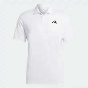 【adidas 愛迪達】上衣 男款 短袖上衣 運動 POLO衫 CLUB POLO 白 HS3277