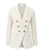 double-breasted blazer US8 Ecru Deep Ochre